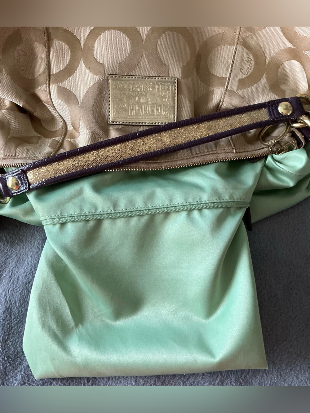 Coach Signature Poppy Jazzy Hobo Bag - Picture 12 of 15